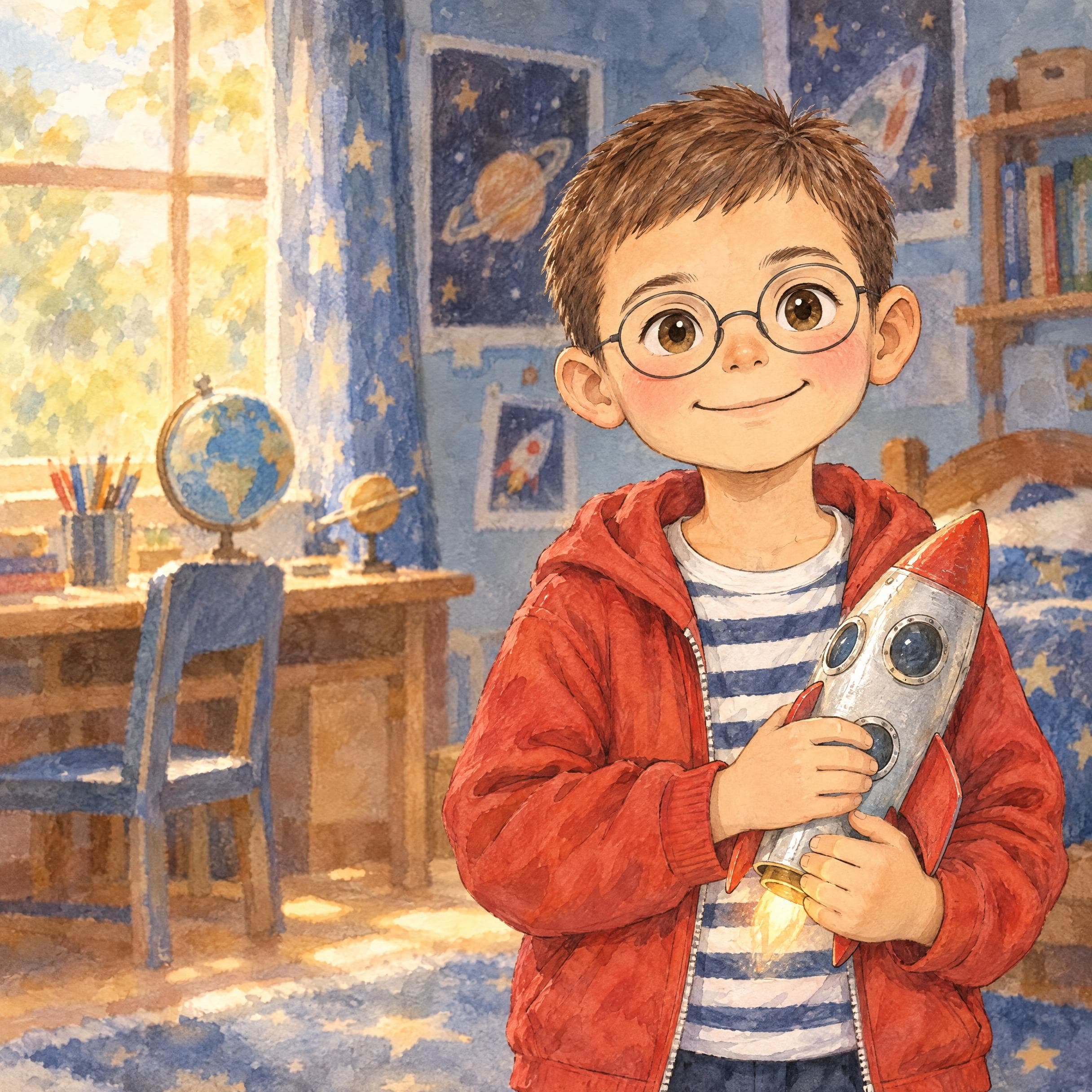 Martí, 7 años · Retrato